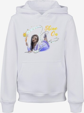 ABSOLUTE CULT Sweatshirt 'Wish - Shine On Asha Lying' in White: front