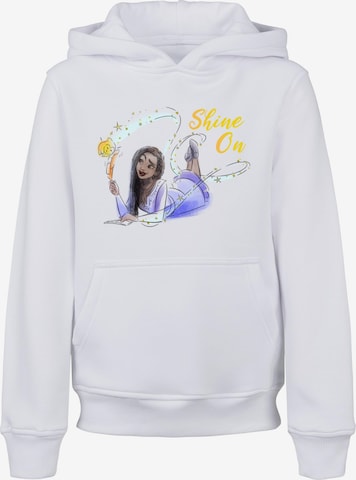 ABSOLUTE CULT Sweatshirt 'Wish - Shine On Asha Lying' in Weiß: predná strana