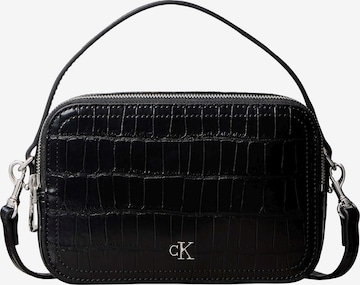 Calvin Klein Kameratasche 'Monogram Crocodile' in Schwarz: Vorderseite