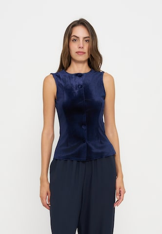 Anna Field Blouse in Blue: front
