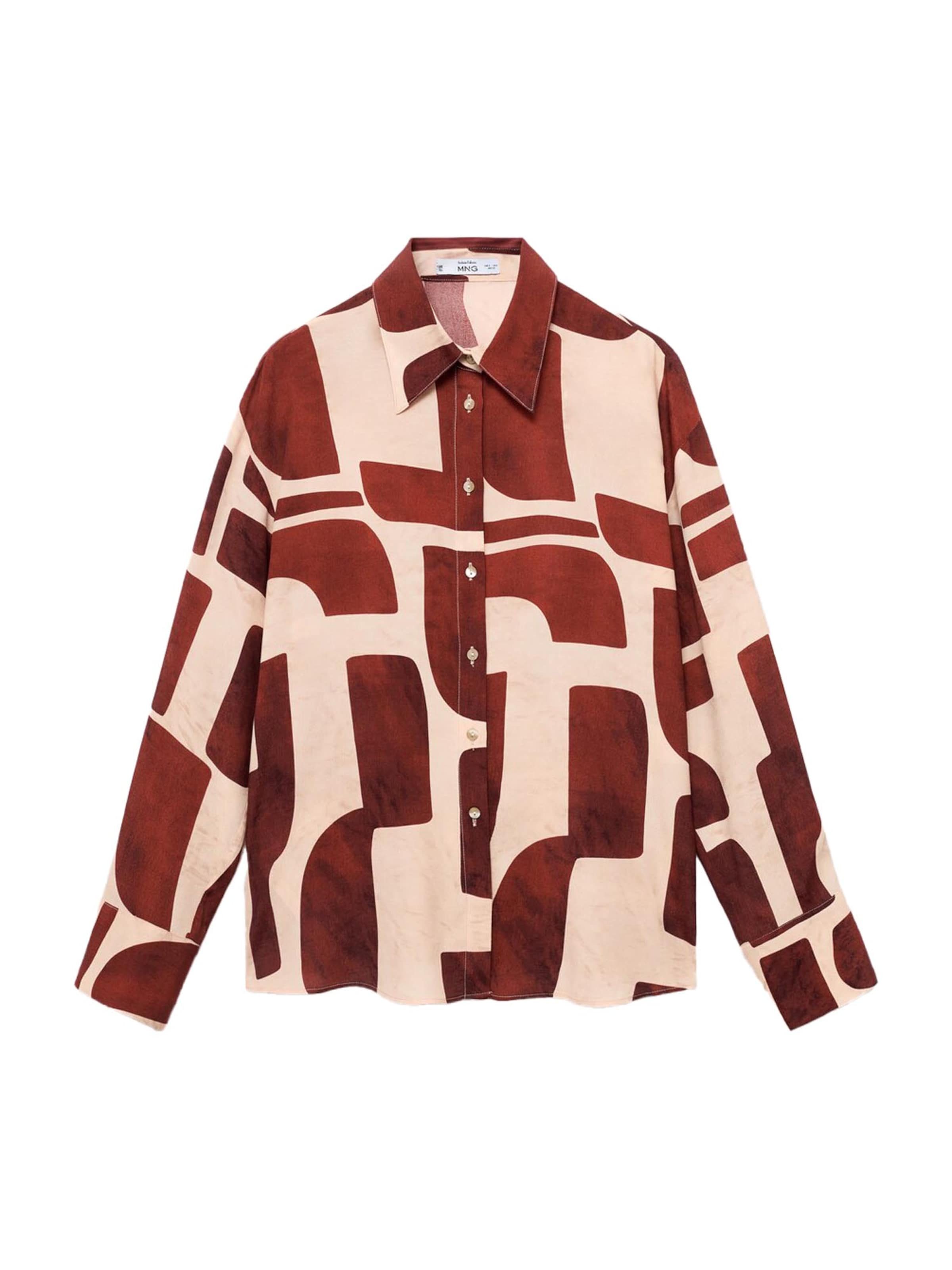 MANGO Blúzka 'PARISI' - Béžová: predná strana