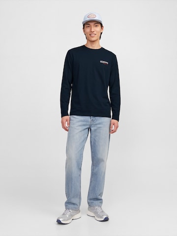JACK & JONES Tričko 'JJJADE' – modrá