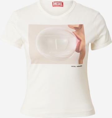 T-shirt 'UNCUTIE' DIESEL en blanc : devant