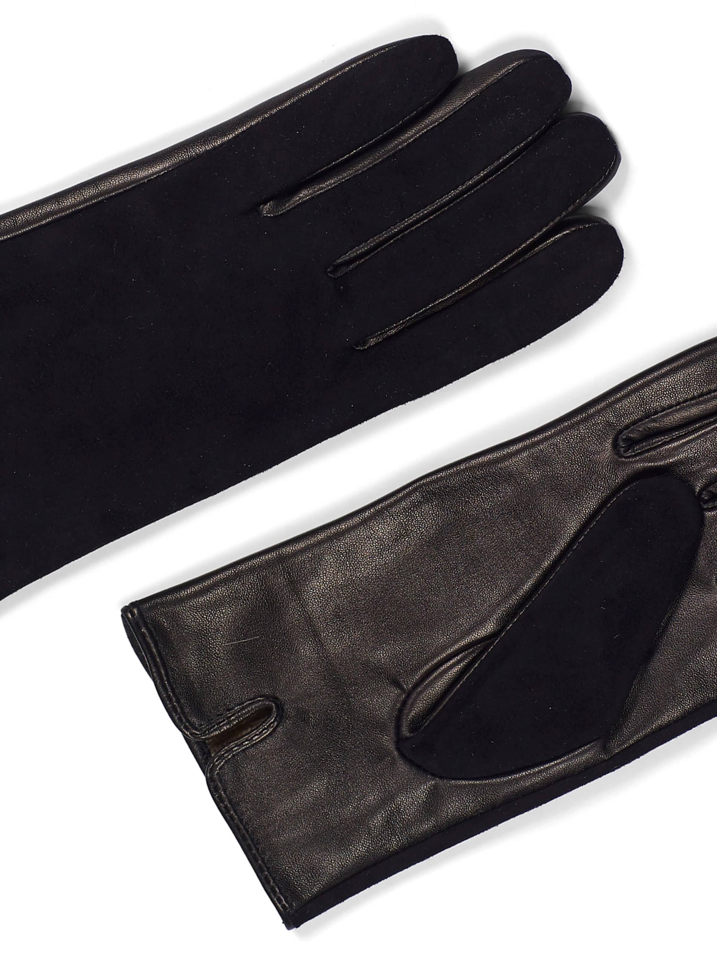 Howard London - Guantes con dedos 'Women's Leather Gloves Luna Black' en marrón