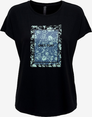 T-shirt 'Aub-Mie Life' ONLY PLAY en noir : devant