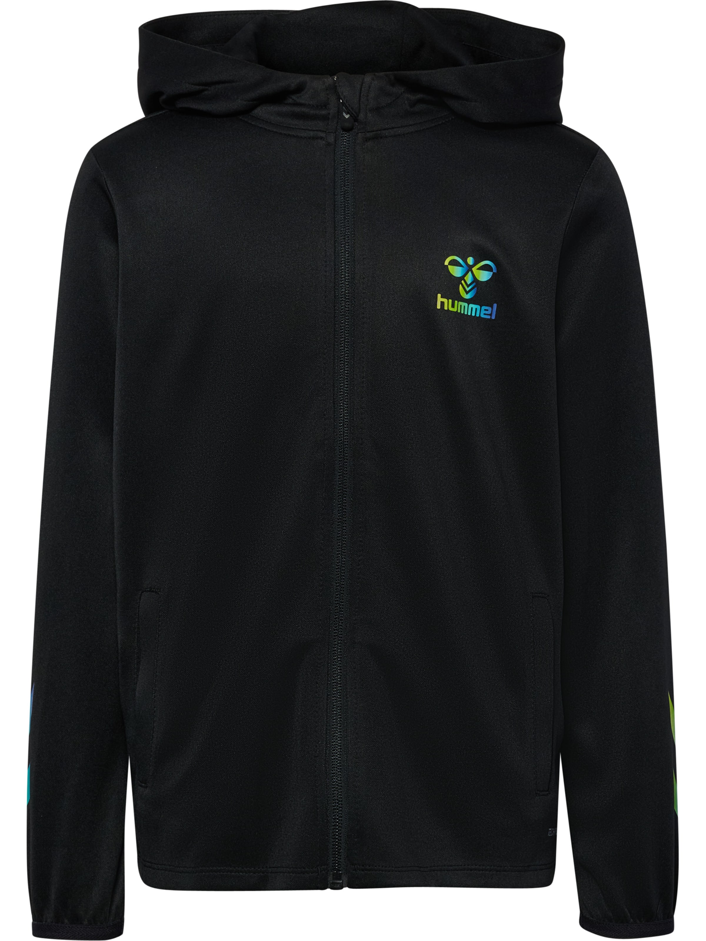 Hummel Sportsweatjacke in Schwarz: Vorderseite