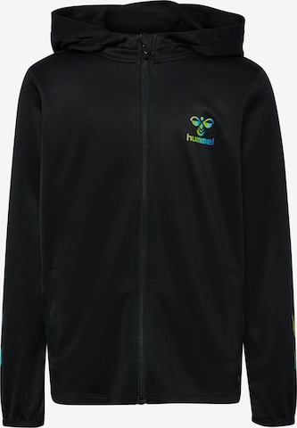 Veste de survêtement Hummel en noir : devant