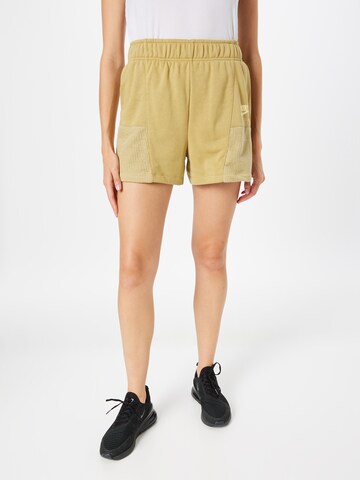 Nike Sportswear regular Παντελόνι σε κίτρινο: μπροστά