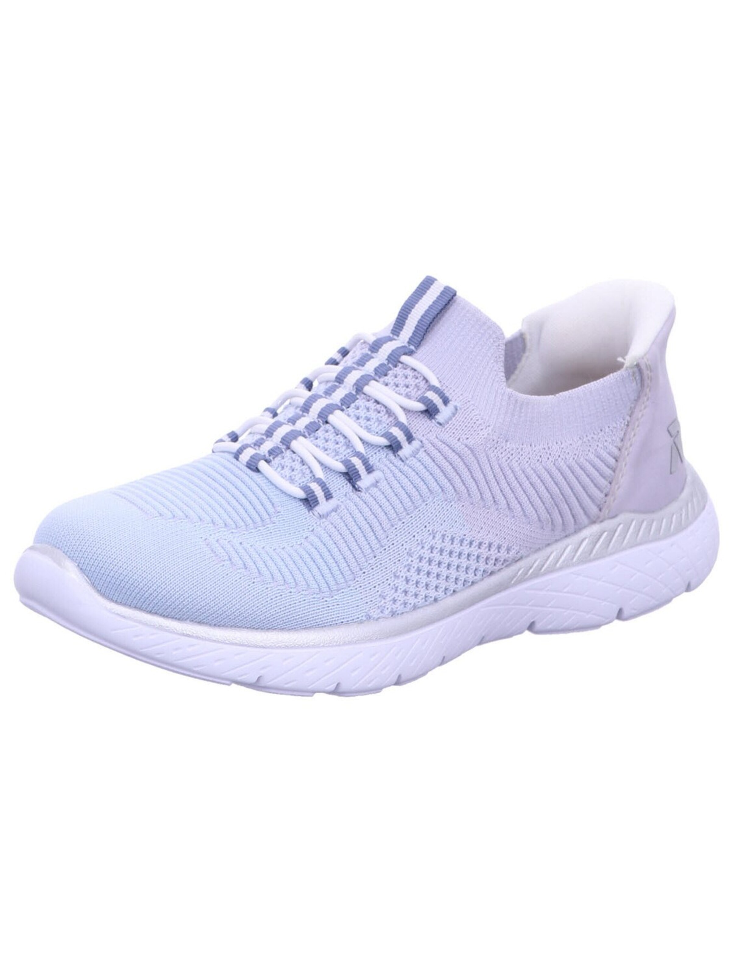 Scarpa stringata sportiva 'Slipper Damen M5066 30 Textil & Kunststoff (Synthetik) in blau' di Rieker in blu: frontale
