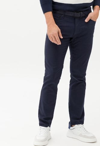 BRAX Slim fit Chino Pants 'Chuck' in Blue: front