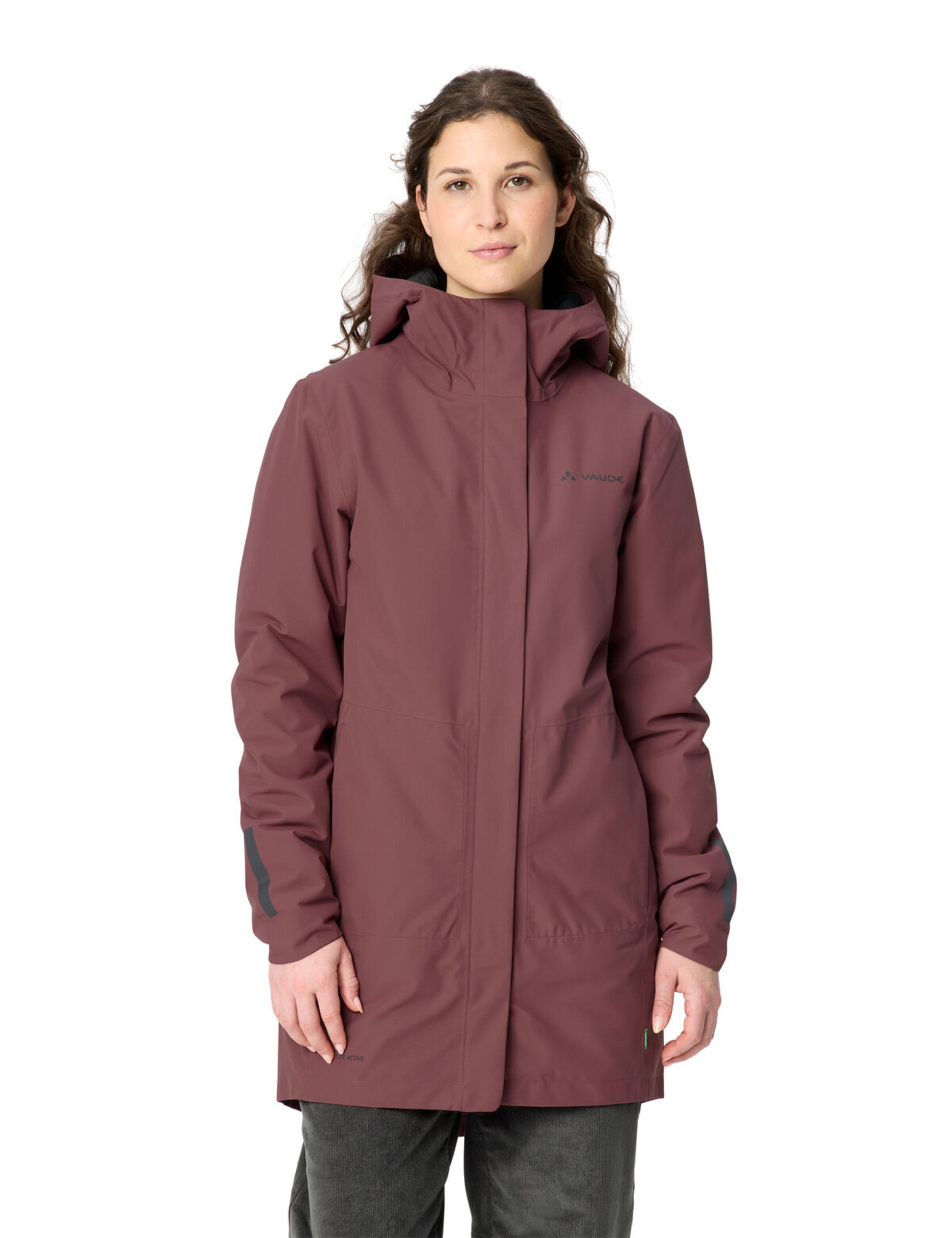 VAUDE Outdoorjacke 'Cyclist II' in Rot: Vorderseite