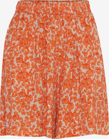 Wide leg Pantaloni 'Aya' di ICHI in arancione: frontale