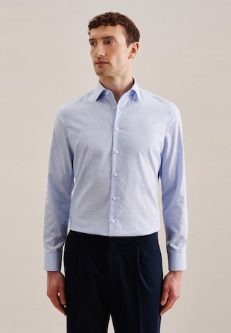 Coupe regular Chemise business SEIDENSTICKER en bleu : devant