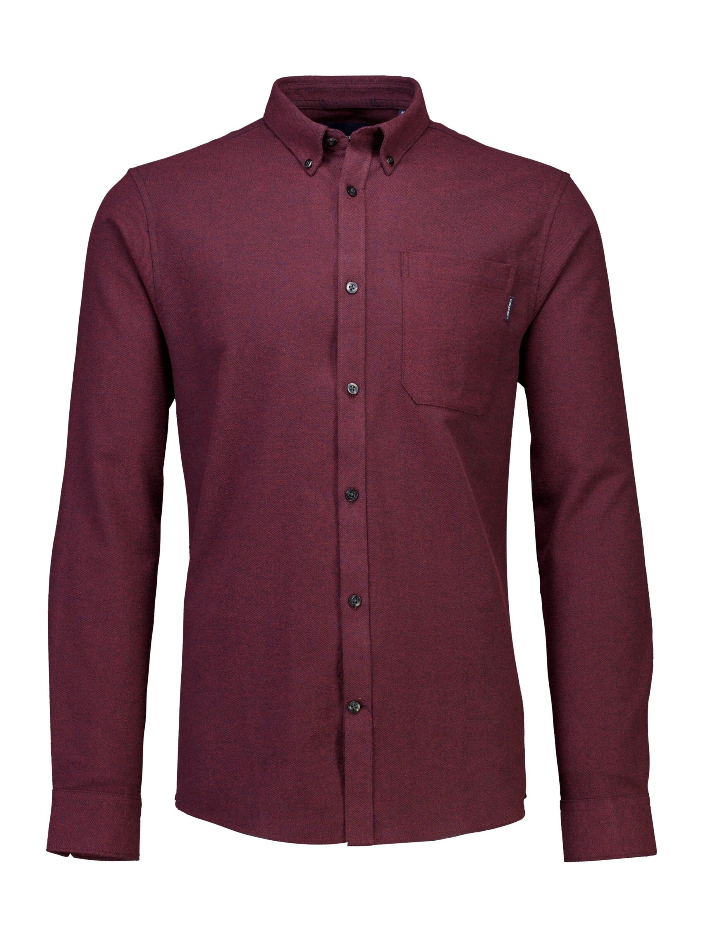 Coupe regular Chemise Lindbergh en rouge : devant