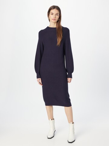 s.Oliver Knitted dress in Blue: front