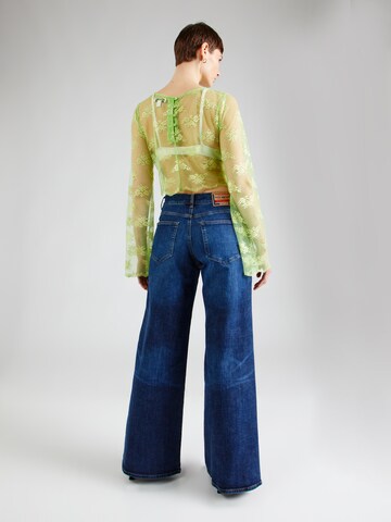 DIESEL Wide Leg Jeans '1978 D-AKEMI' in Blau