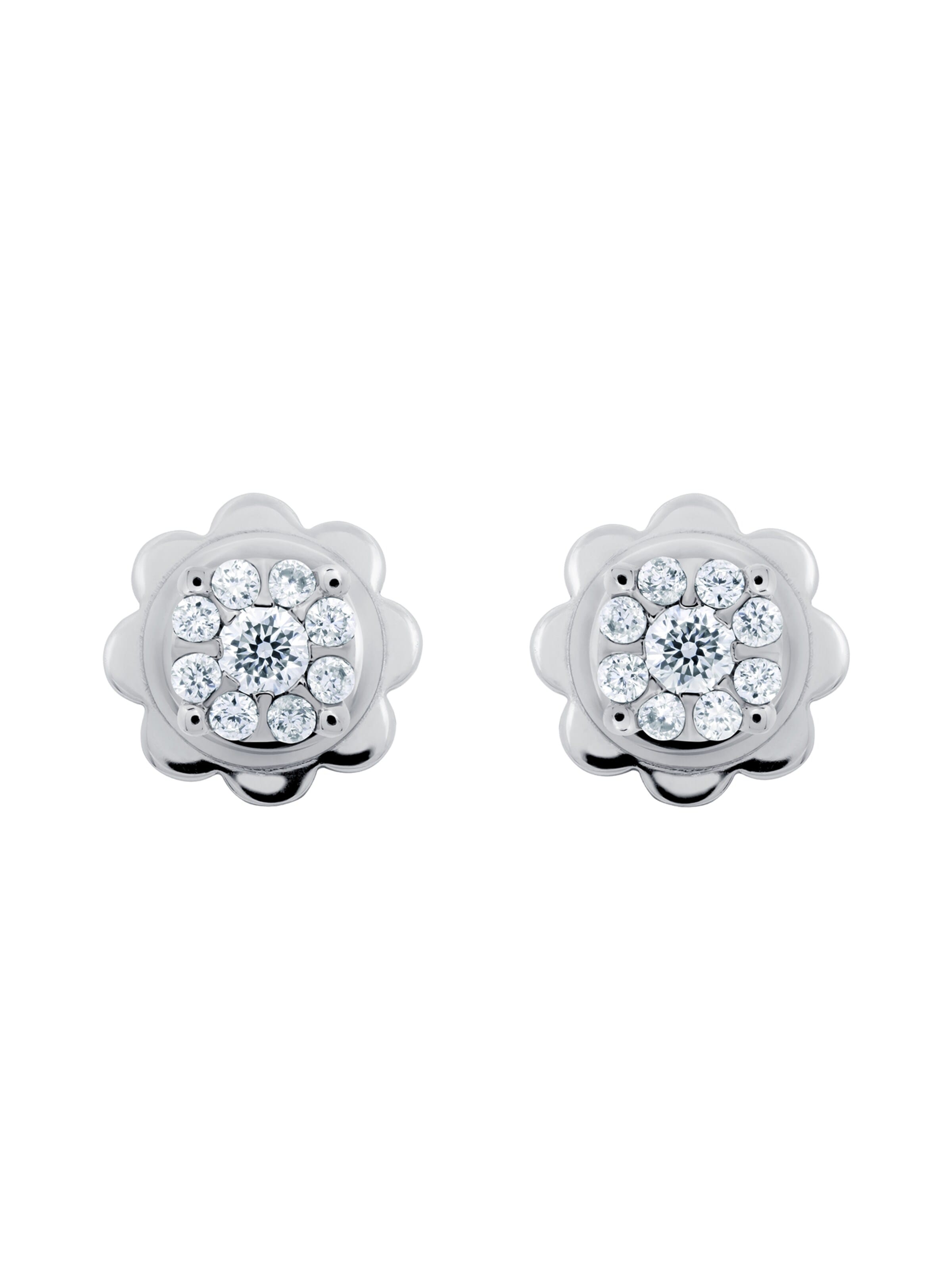 57emozioni Oorbellen 'Diamond' in Zilver