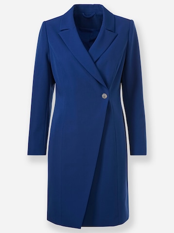 Abito camicia di heine in blu: frontale