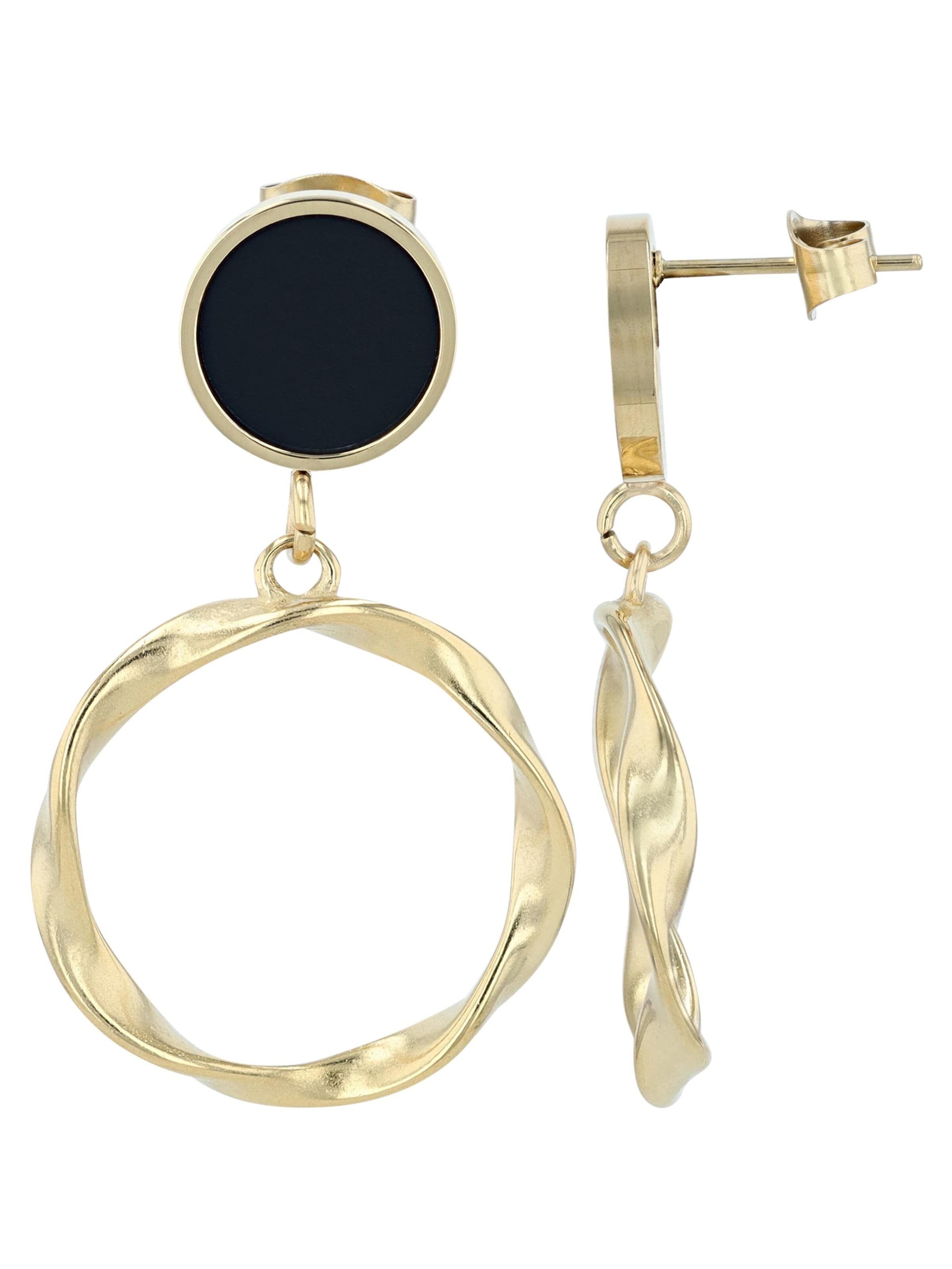 Akzent Earrings 'goldfarbig' in Gold
