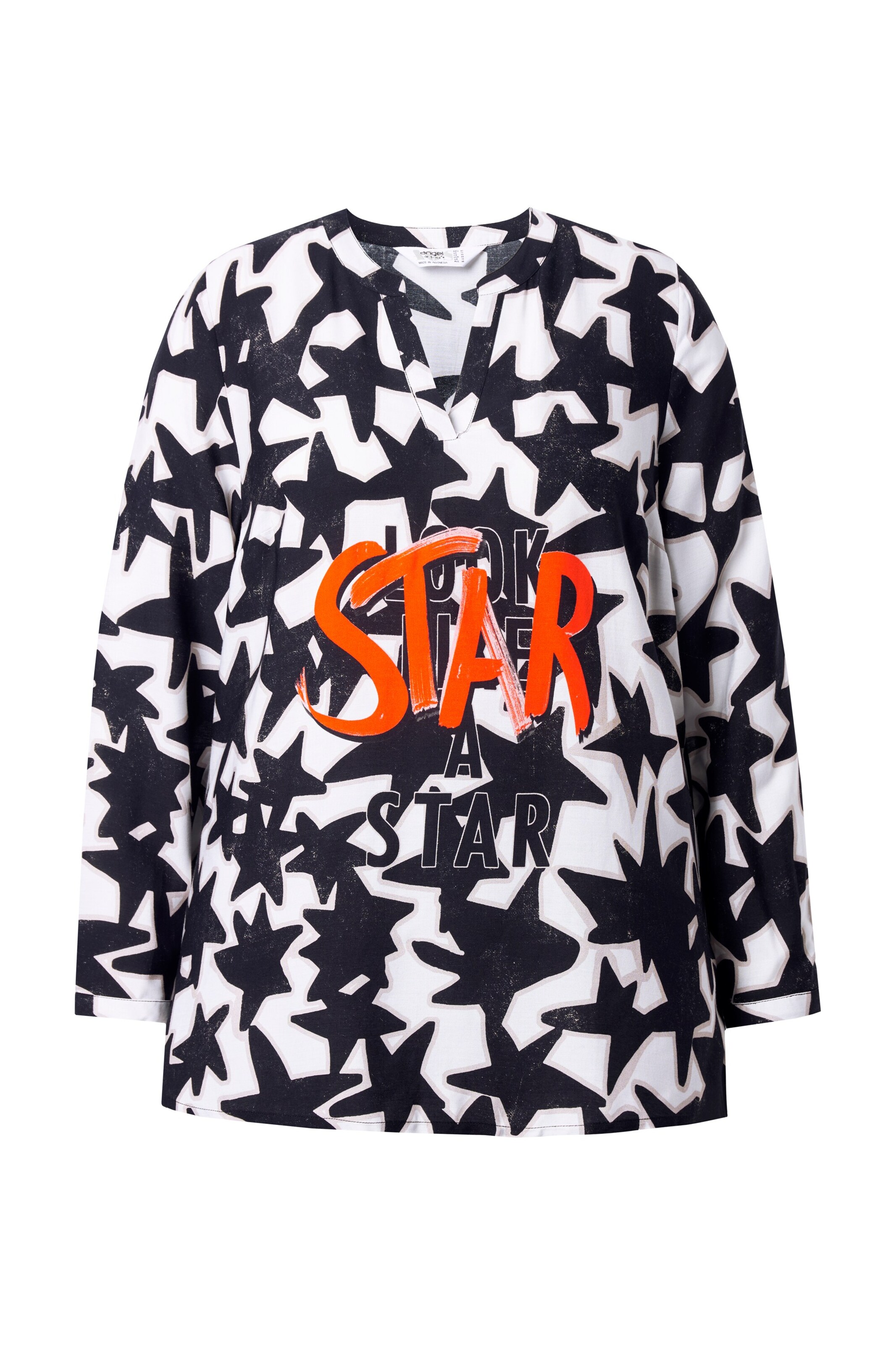 Angel of Style Blouse in Zwart: voorkant