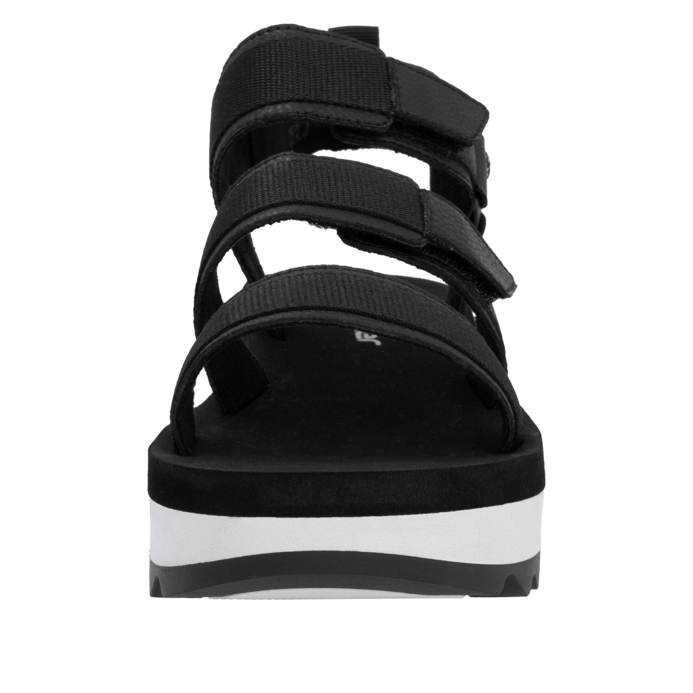 Rieker Sport Strap Sandals in Black