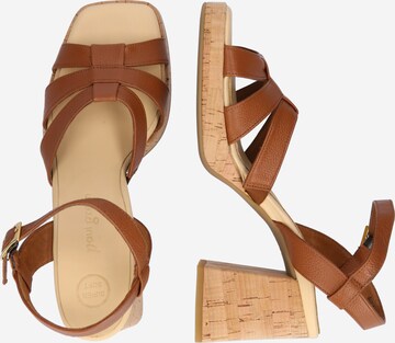 Paul Green Sandalen met riem in Bruin