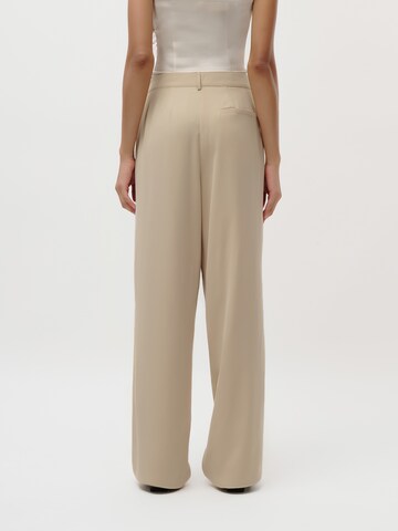 LeGer by Lena Gercke Loosefit Veckad byxa 'Kora' i beige