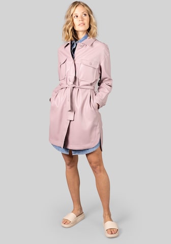 Fuchs Schmitt Between-Seasons Coat in Pink: front