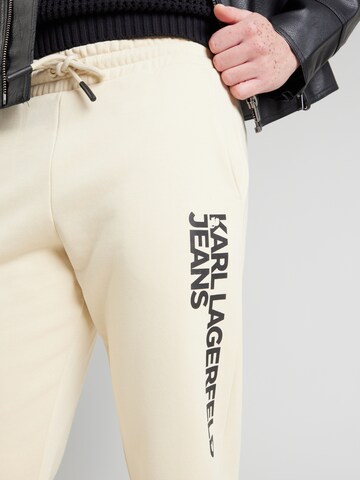 KARL LAGERFELD JEANS Tapered Hose in Beige