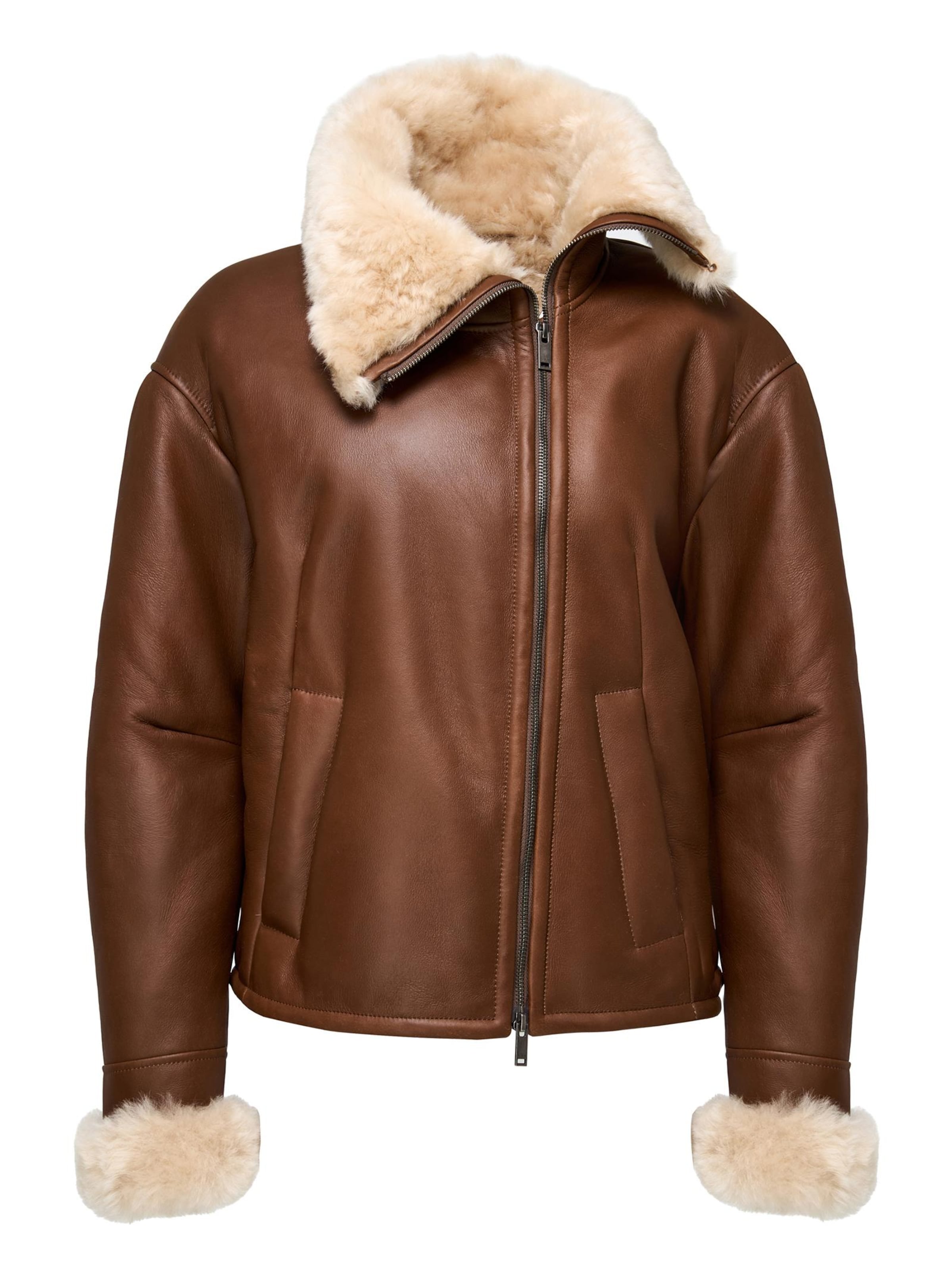 V S P Vinterjakke 'Pia' i brun, Produktvisning