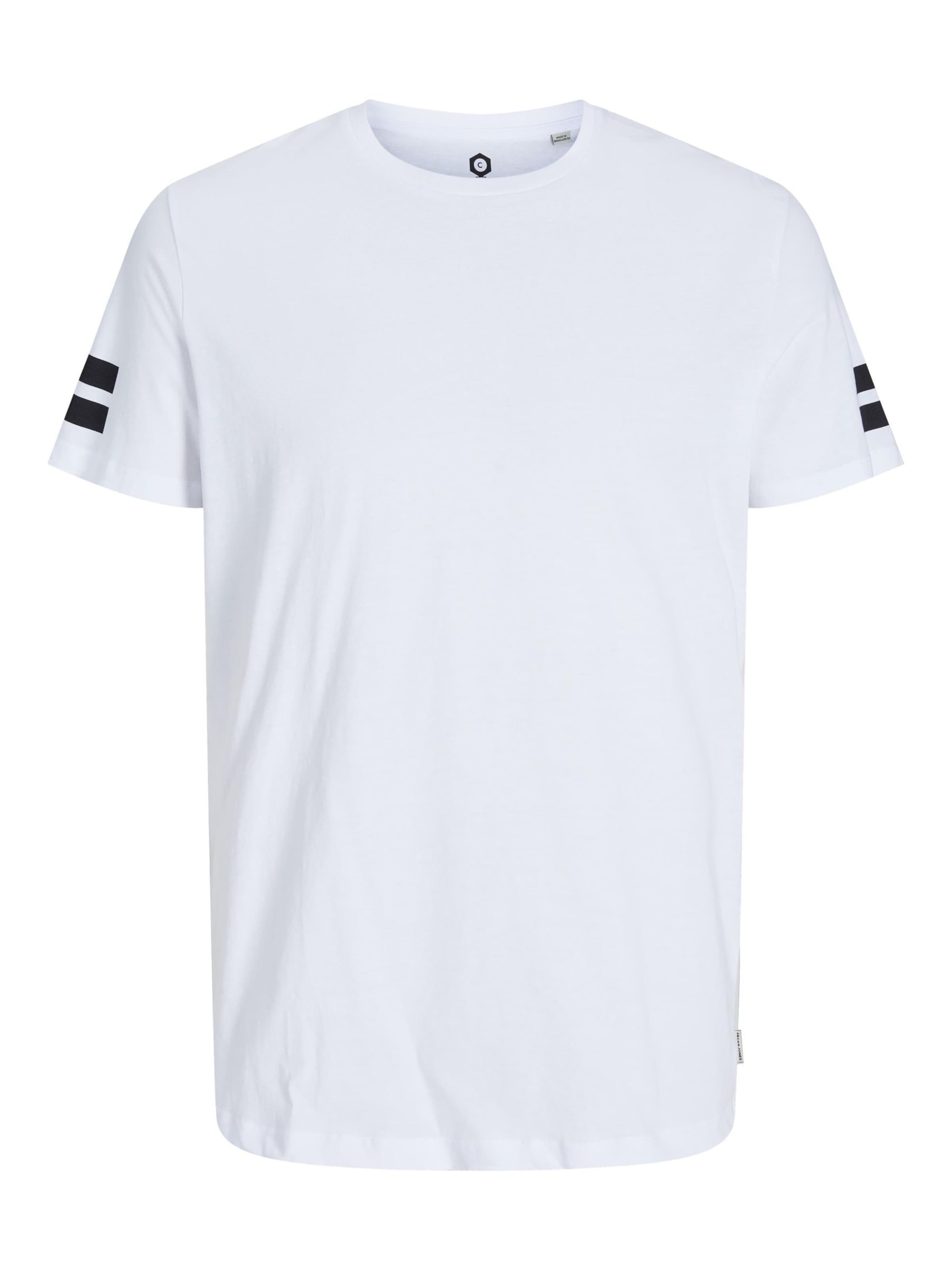 JACK & JONES Tričko 'JCOBoro' – bílá: přední strana