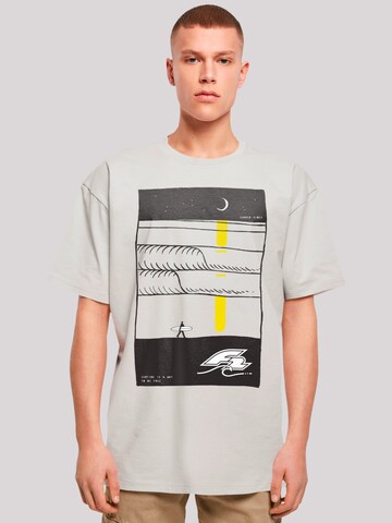 F2 Shirt 'F2 Be Free Surfer Style Sommer' in Grey: front