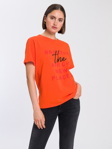 Cross Jeans Shirt '56018' in Orange: front