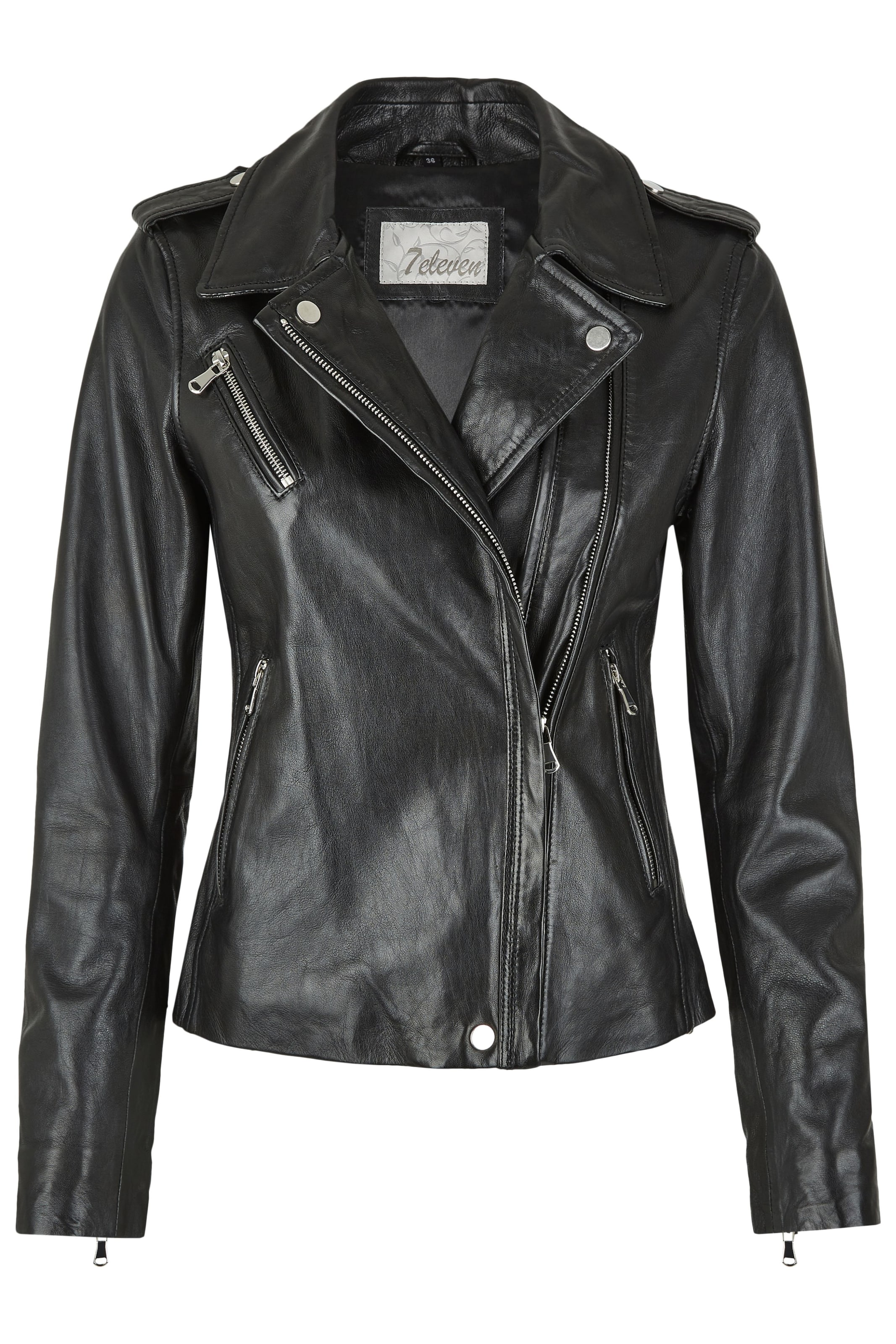 7ELEVEN Tussenjas in Zwart: voorkant