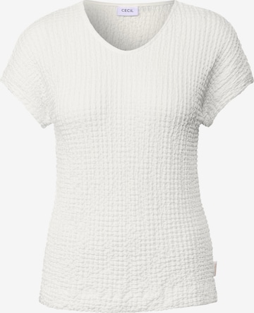 T-shirt CECIL en blanc : devant