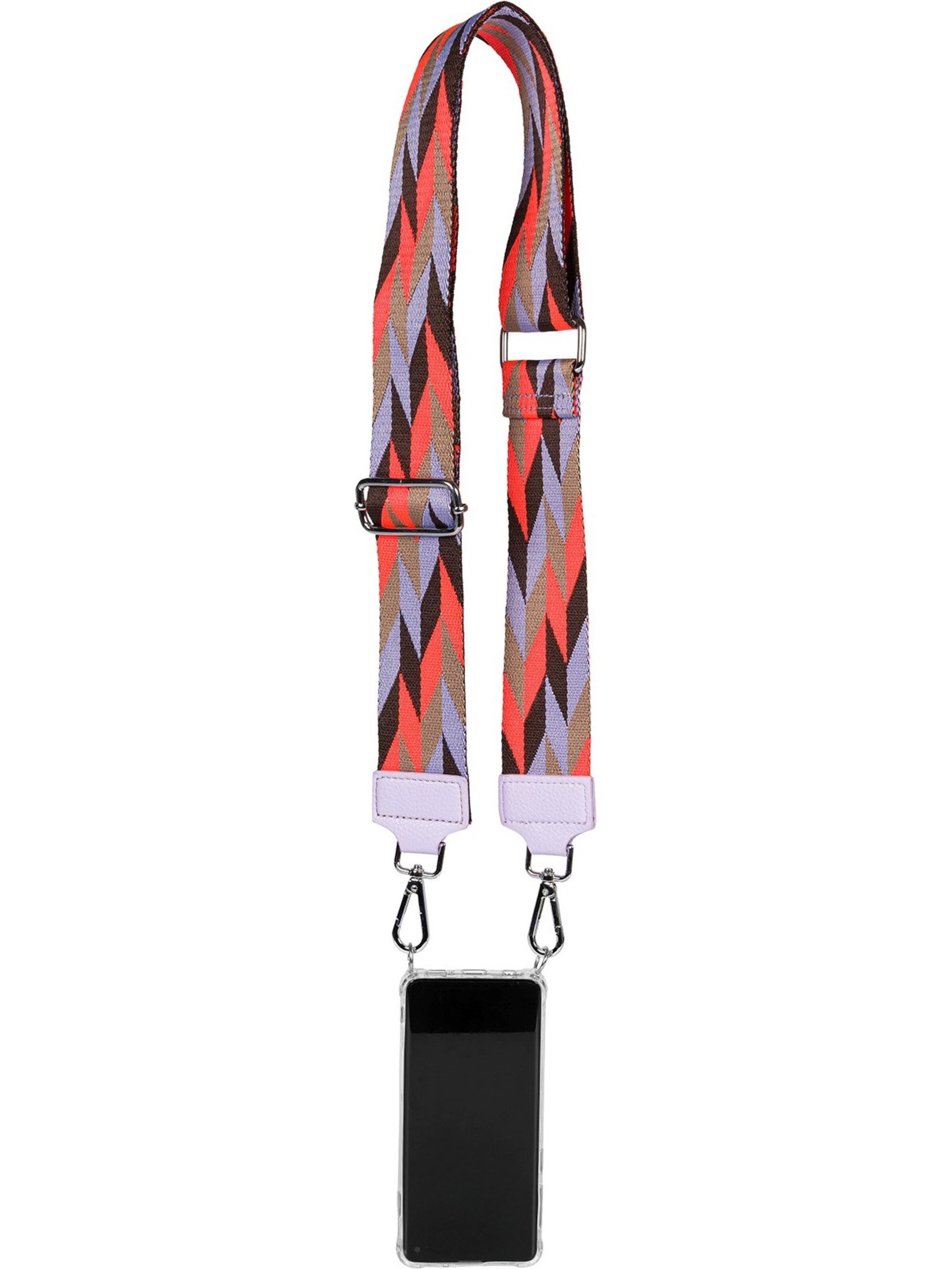 styleBREAKER Taschenzubehör 'Breiter Wechsel Taschengurt Rauten Muster'‌‌‌‌‌‌ in Rot