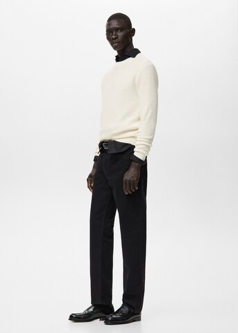 MANGO MAN Pullover 'Salas' in Weiß
