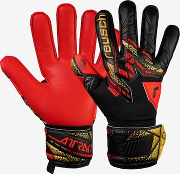 REUSCH Sports gloves 'Attrakt Silver' in Red: front
