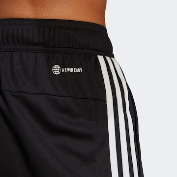 ADIDAS PERFORMANCE Regular Workout Pants 'Train Essentials Piqué 3-Stripes' in Black