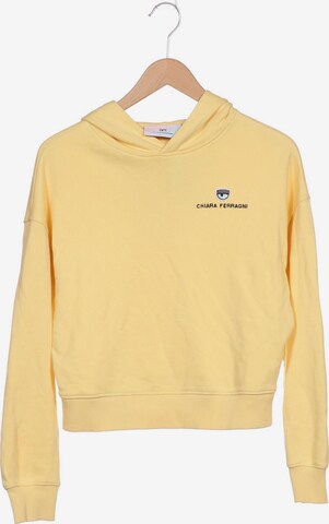 Chiara Ferragni Sweatshirt & Zip-Up Hoodie in XS in Yellow: front