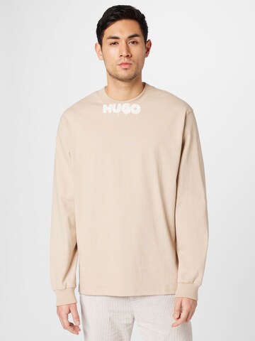 HUGO Shirt 'Dotopaxi' in Beige: Vorderseite