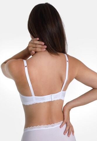 Invisible Soutien-gorge 'LOVELY STRIPE' sassa en blanc