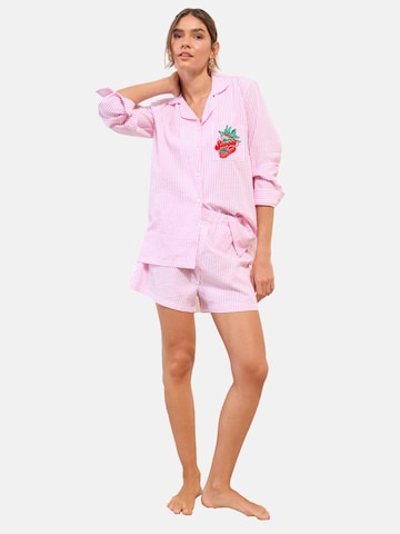 Pantaloni scurți de la Friends Like These pe roz: față