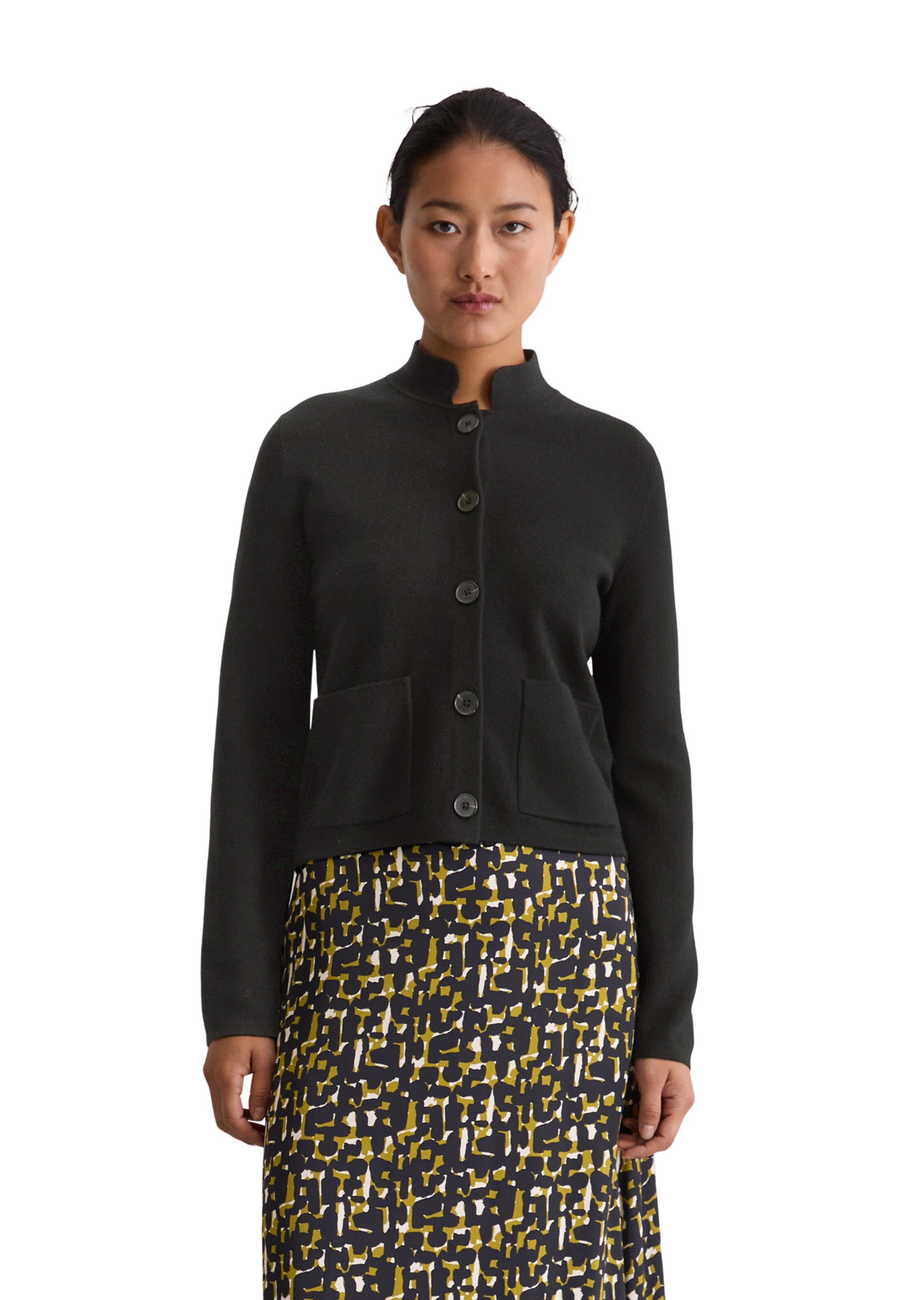 Marc O'Polo Strickjacke in Schwarz