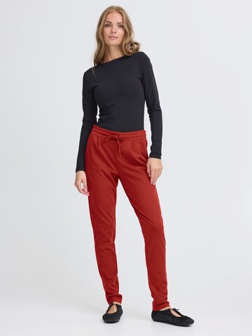 ICHI Tapered Hose 'IH Kate' in Braun