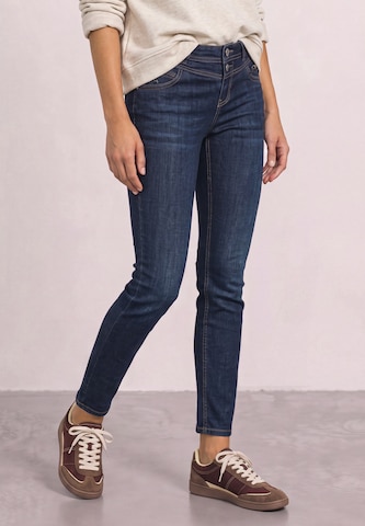 STREET ONE Slimfit Jeans 'Jane' i blå