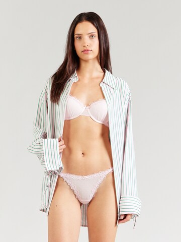 String 'Eleanora' Hunkemöller en rose : devant