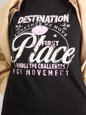 QS T-Shirt in Schwarz