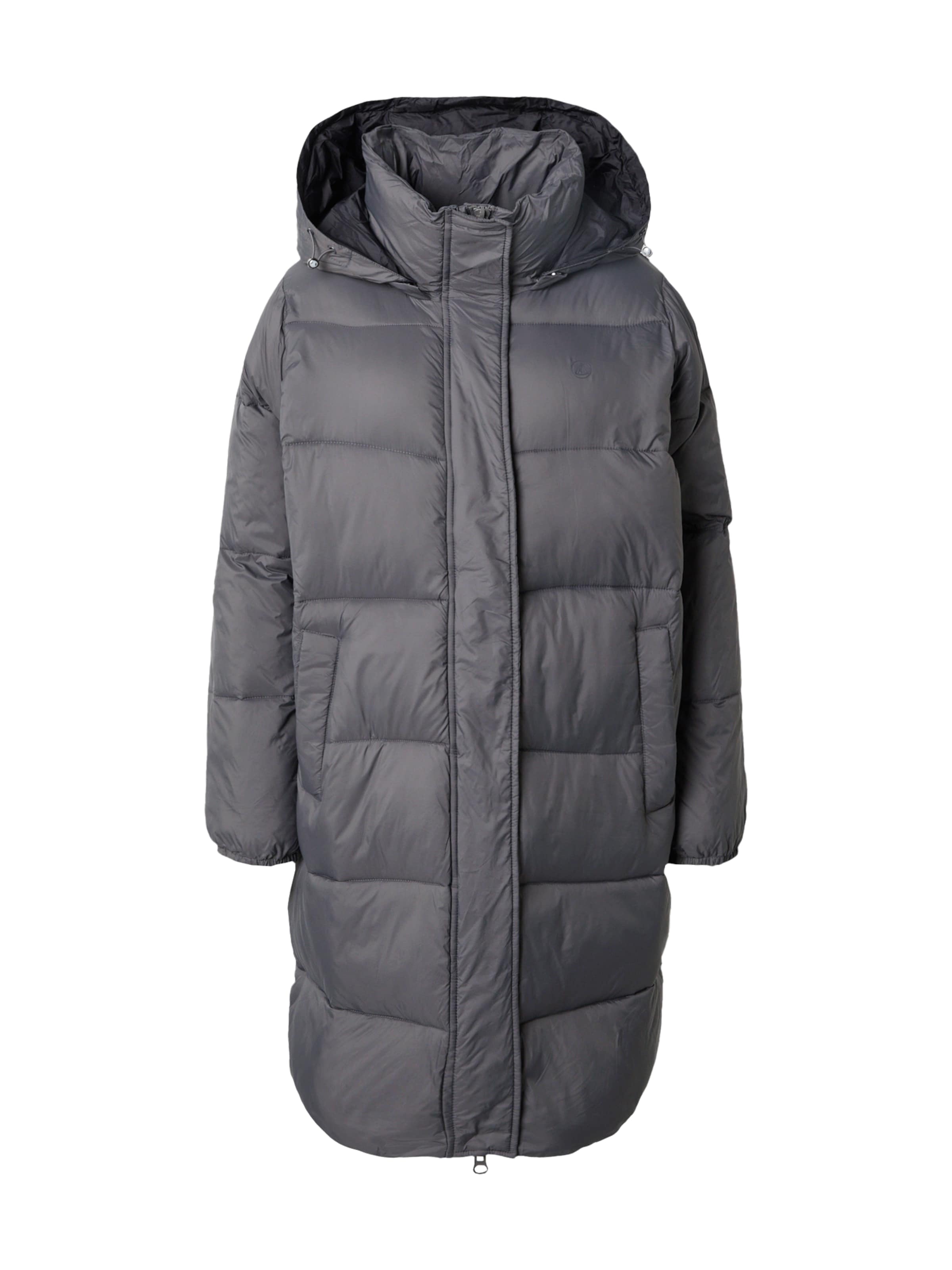 Herrlicher Mantel 'Jaci' in Grau: Vorderseite