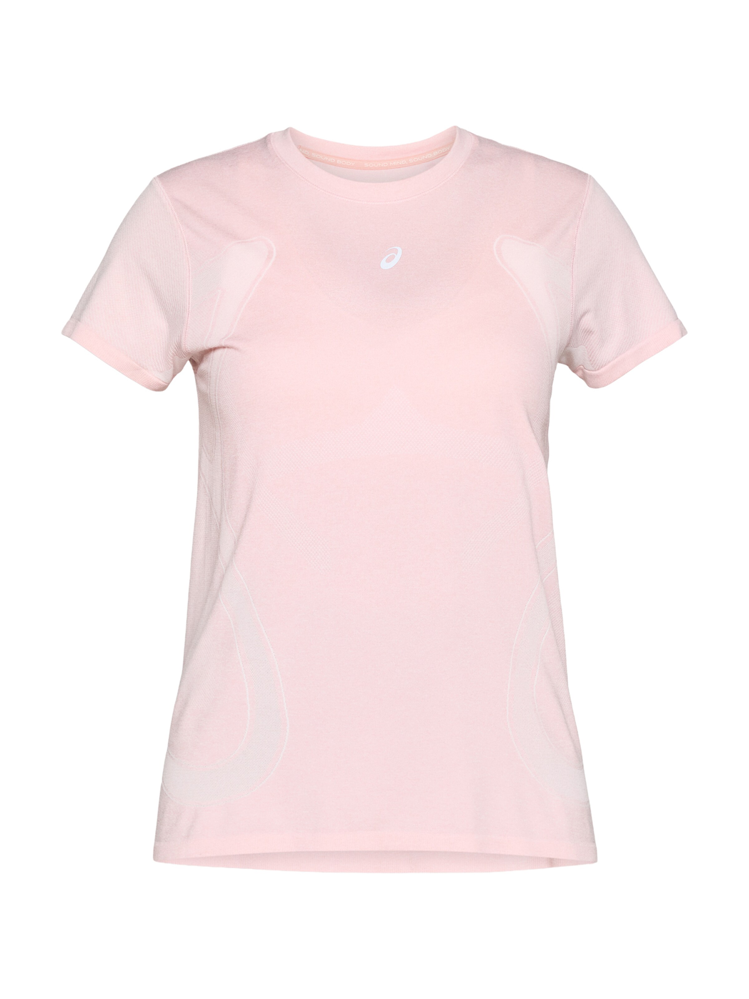 ASICS Функциональная футболка 'ROAD' в Ярко-розовый: спереди